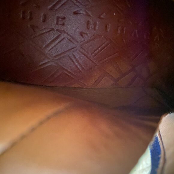 Women's Black Leather Mid Calf Boots Brand CHIE MIHARA - Picture 8 of 9